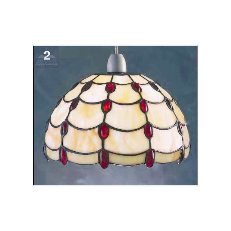 Boller 14cm H Glass Bowl Pendant Shade ( Screw On ), Ruby
