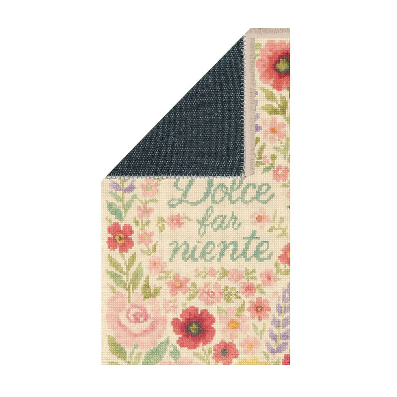 Tapis pastel à motif floral Dolce Far Niente