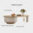 Simple oval solid wood tea table living room