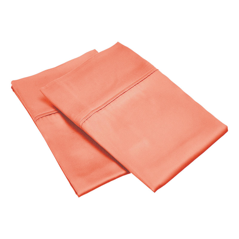 Ensemble de taie d'oreiller de luxe Modal From Beechwood, Très grand, Corail
