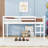 Twin Wood Low Loft Bed With Ladder-400432561