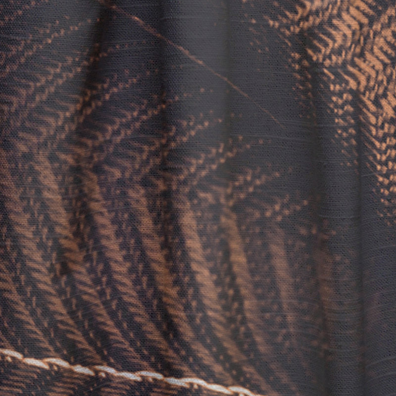 Tissu de soie vert noble avec une fine rayure blanche - Rideau en velours à motifs - 1 panneau, L 52 po x L 90 po