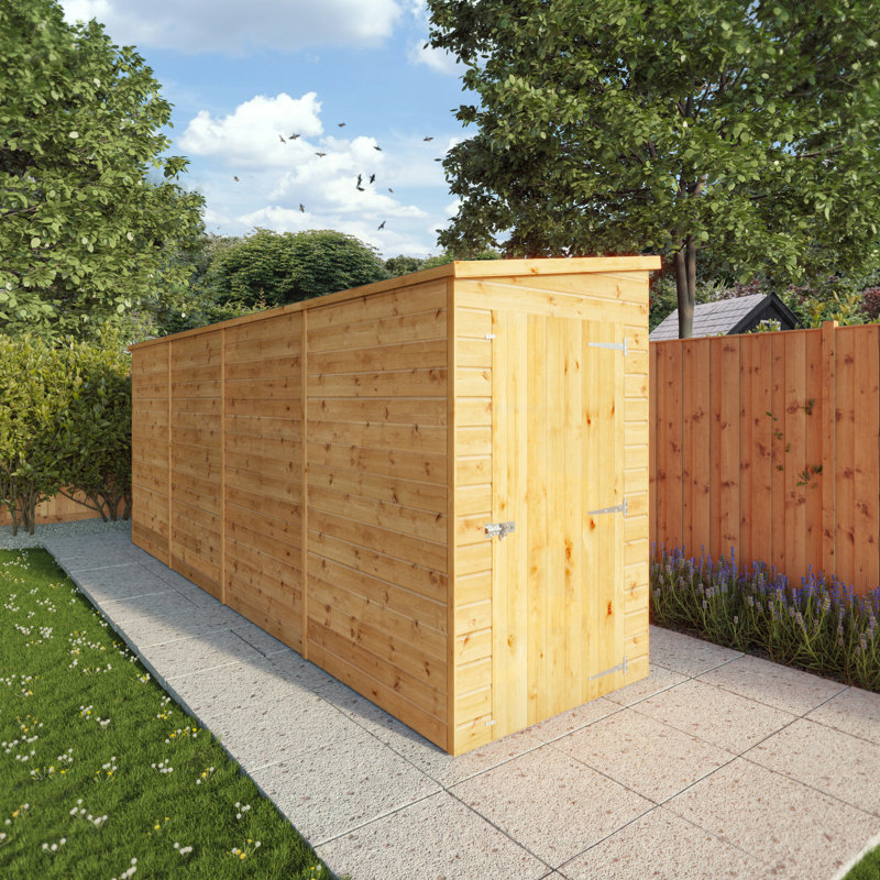 Mercia 16 X 4 Modular Shiplap Pent Windowless Shed