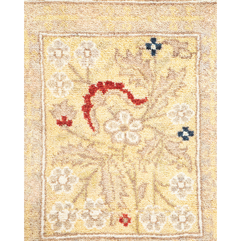 Classic One-of-a-Kind 6'4" X 7'1" Hand Knotted Area Rug