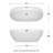 Juno 71'' x 32'' Soaking Acrylic Bathtub-50480659