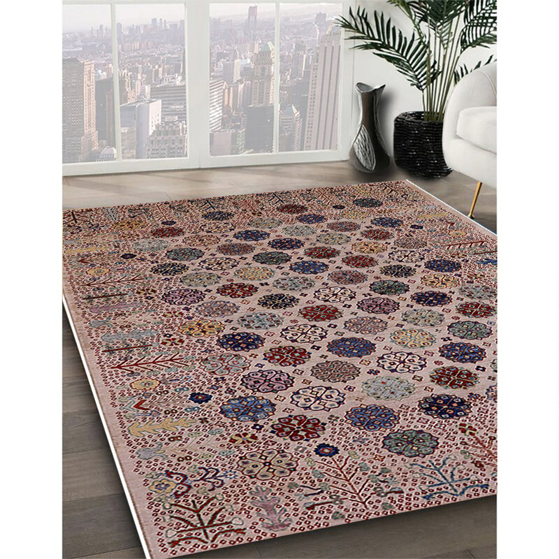 Floral Indoor Rug, Square 6'