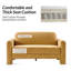 Werts Modern Curved Chenille Loveseat Sofa-128585953