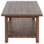 Table basse avec tablette en bois brun vieilli Castleton-888235983