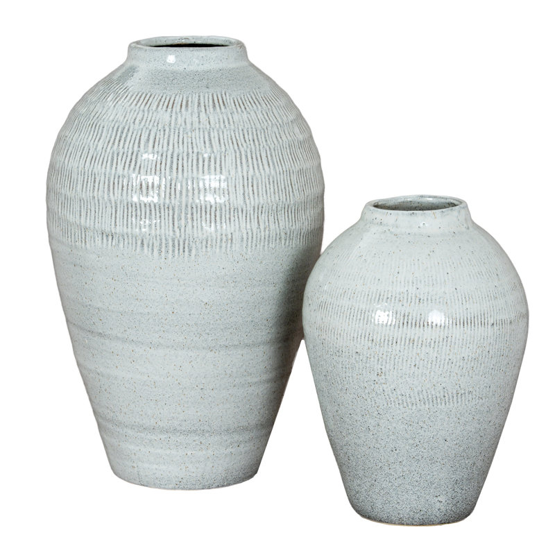 Catheline Handmade Ceramic Table Vase, 30cm H x 21cm W x 21cm D