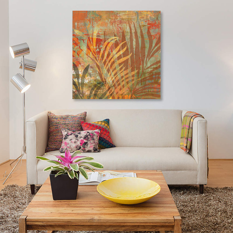 « palma », impression sur toile, H 12 po x l 12 po x P 0,75 po, Pas de tapis, Toile tendue
