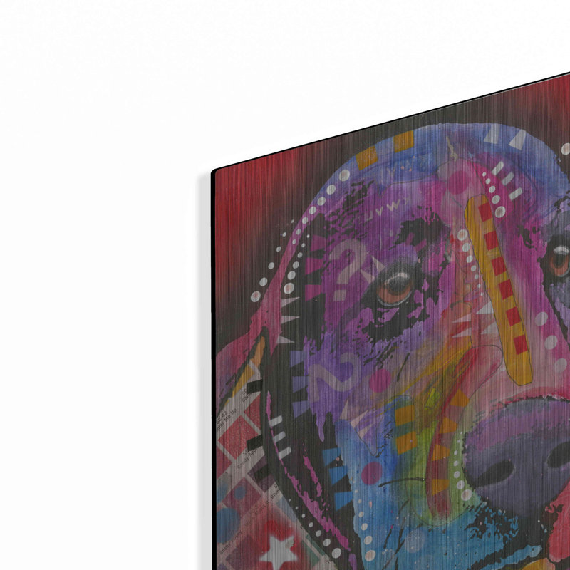 «Pantone Pop Basset Hound» par Dean Russo, H 16 po x l 12 po