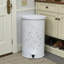 Vintage Pedal Bin Rubbish Bin Waste Basket Dustbin,Round Bathroom Waste Bin for Bathroom - 17L-103536355