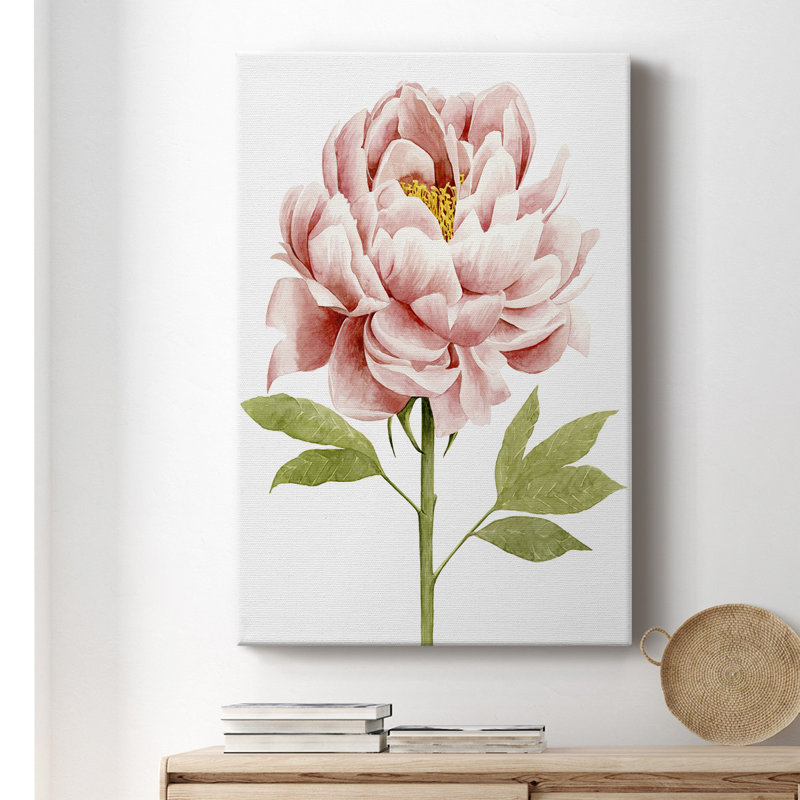 «Watercolor Peony II», impression sur toile tendue, H 48 po x l 32 po x P 1 po