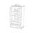 Modern glass display door sideboard