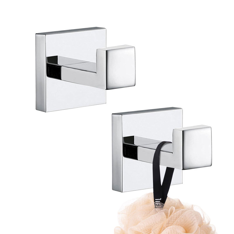 Wall Mount Towel Hook (2 Piece), Chrome