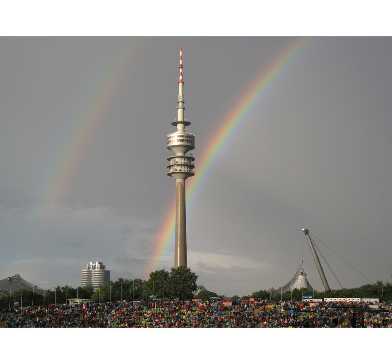 Olympic Stadium, Munich, Germany, 13" H x 18" W