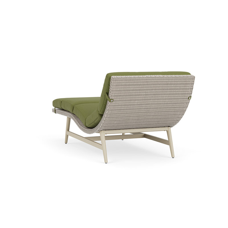 Cascade Outdoor Chaise Lounge, Reflections Grass, Linen