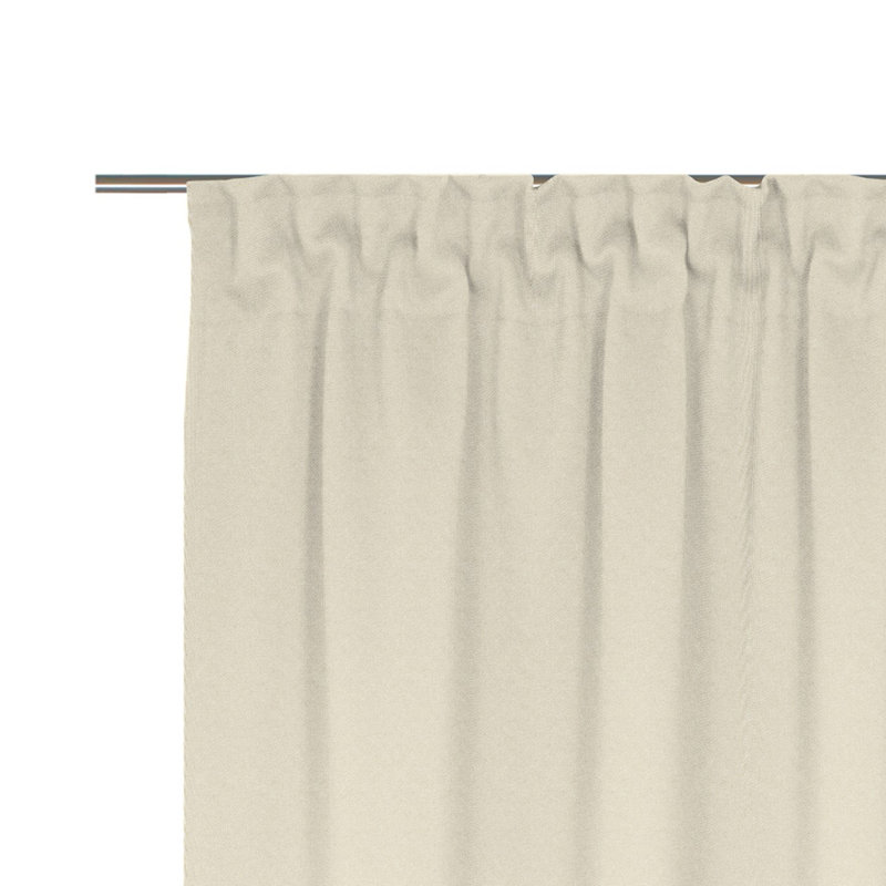 Uni Collection Room Darkening Curtain, 142cm wide x 295cm high, Natural