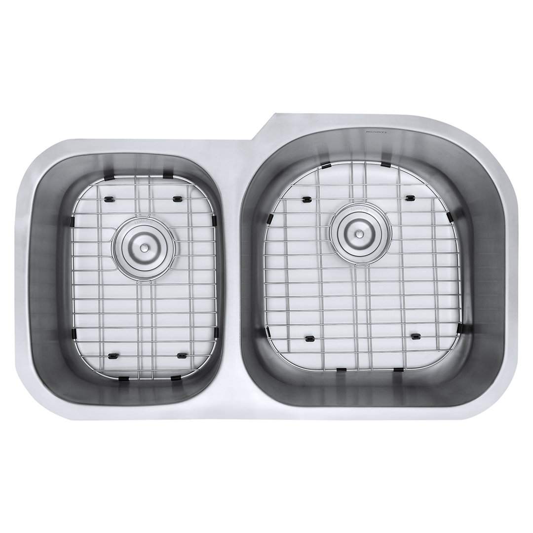 Ruvati 34-inch Undermount 40/60 Double Bowl 16 Gauge Stainless Steel Kitchen Sink Ruvati