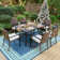 Alyah Rectangular 7 - Piece 6 - Person 152.4Cm L Table Set