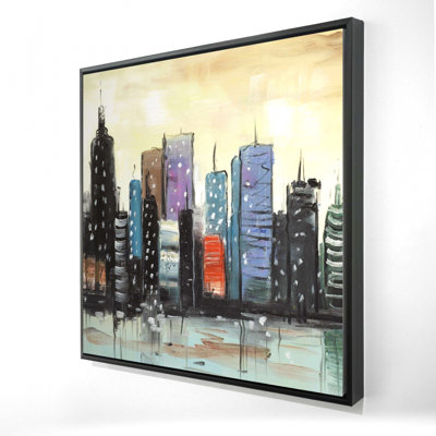 «Skyline On Abstract Cityscape»