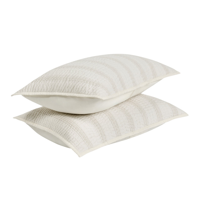 Abraham Striped Cotton Pillow Sham, Queen
