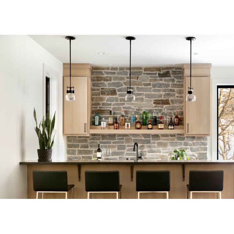 Cuff 1 - Light Single Globe Pendant, Medium, Black