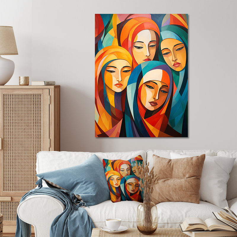 Jaune et orange, prière de l'islam, culture 6 - Art mural en métal, H 40 po x l 30 po x P 1,5 po