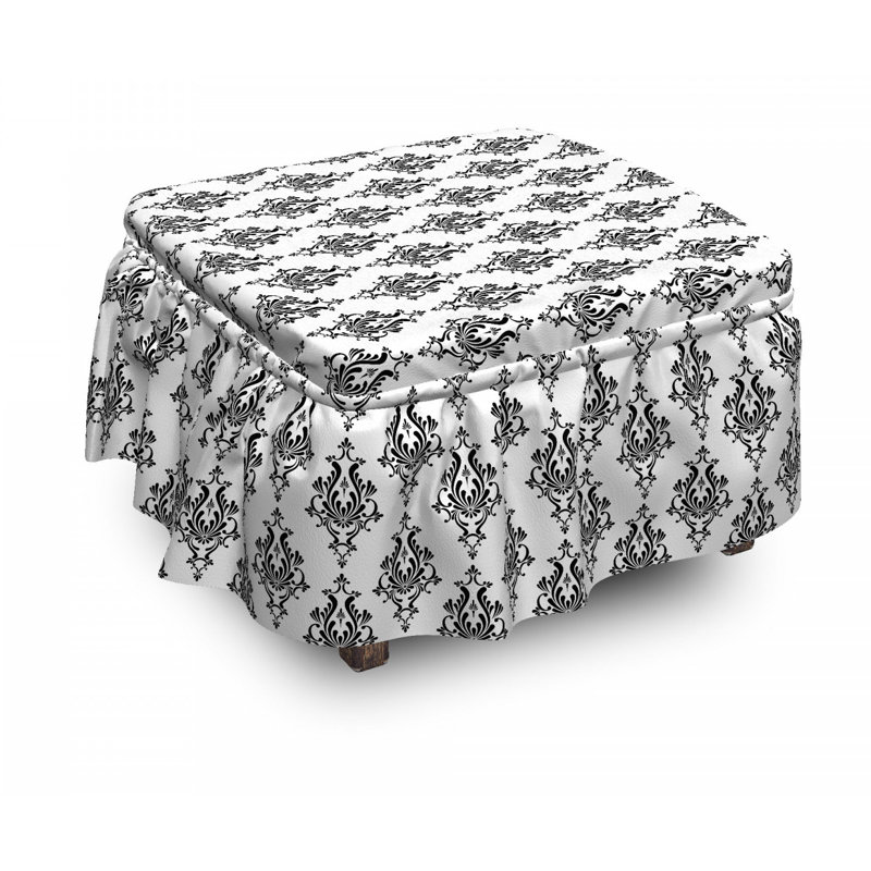 Box Cushion Ottoman Slipcover