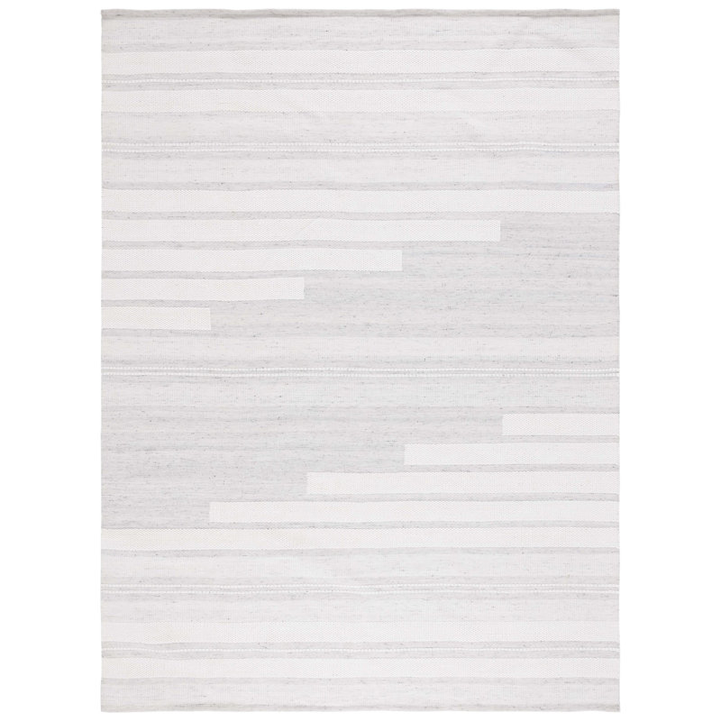 Kilim Hand Woven Performance Striped Rug, Rectangle 8' x 10'