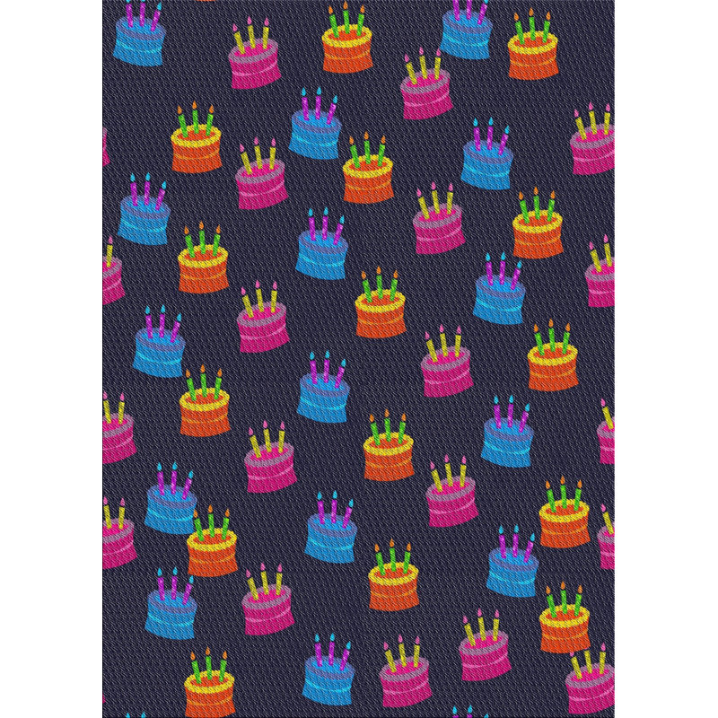 Bleu Cynthia/rouge/noir Tapis décoratif, Rectangle 6 pi x 9 pi
