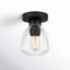 Maegan Single Light Glass Semi Flush Mount-2089702958