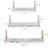 Latoyna 3 Piece Floating Shelf