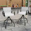 Tabourets de bar en aluminium 28,94 po avec tissu Sunbrella-1131057361