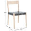 Chaise d'appoint en bois massif Cosme-453435655