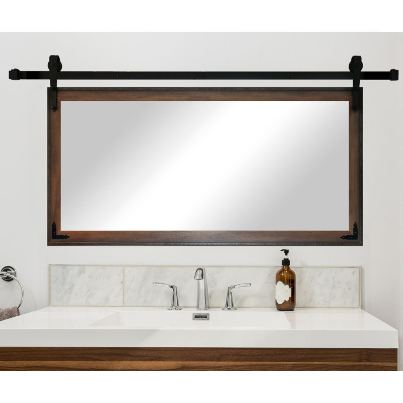 Lynd Solid Wood Flat Mirror, 30.5" H x 58" W