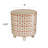 Footed Stoneware Planter with Abstract Print-777592787