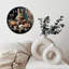 Horloge murale en bois 10 po, mouvement silencieux, à piles (piles AA non incluses), décor artistique, parfait pour les décorations