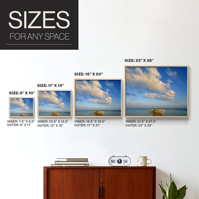 Little Cayman Island -Framed Print - Restickable, Naturel, H 22 po x l 28 po