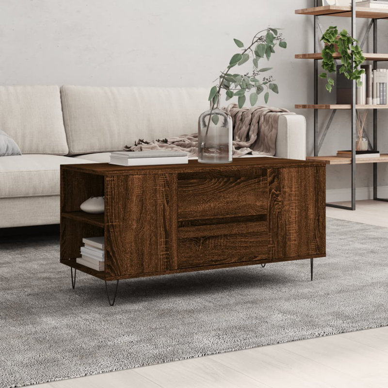 Table basse vidaXL, Chêne brun
