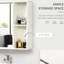 Armoire de salle de bain 31,5 "x 25,5" à miroir - capacité de 11 lb pour fixation murale au mur pour l'organisation et le rangement de l'eau - installation au-dessus du lavabo ou de la toilette