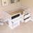 Twin Size Low Loft Bed-46664118