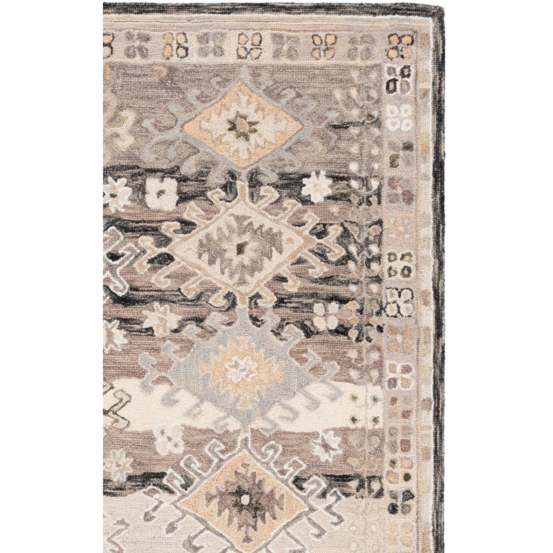 Tapis en laine touffeté à la main Annegrete, Carré 5 pi