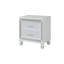 Table de chevet 2 tiroirs en bois de style moderne, finition blanche | Idée de cadeau