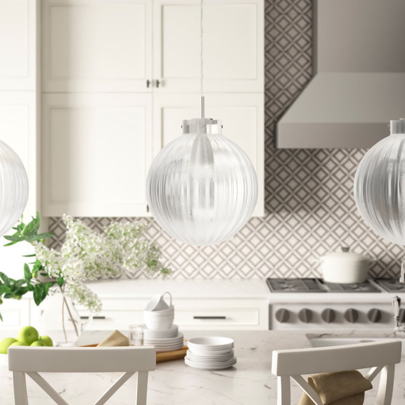 Suzman 1 - Light Single Globe Pendant in Brushed Nickel, Brushed Nickel
