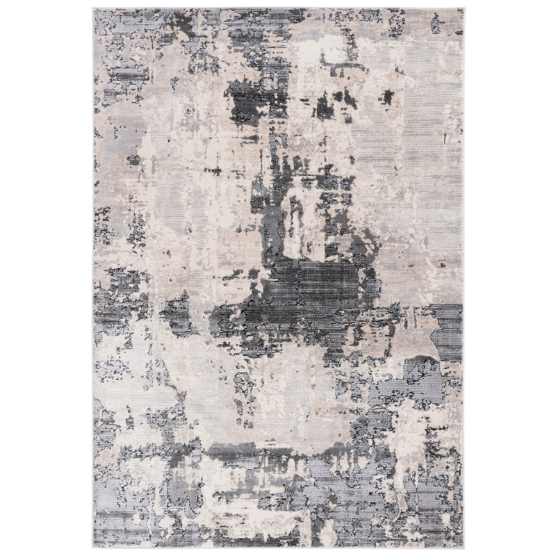 Whisper Performance Abstract Rug, Rectangle 4' x 6'