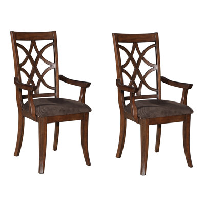 Chaises en microfibre brunes pour salle à manger de 2 personnes