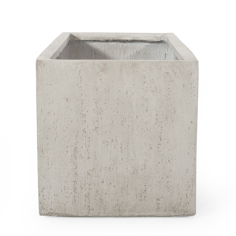 Boîte à fleurs moderne MGO, pot à fleurs en béton léger pour une utilisation intérieure / extérieure