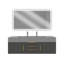 Ensemble de meuble-lavabo simple mural 60 "avec miroir Nile-84818214-84818215-84818217