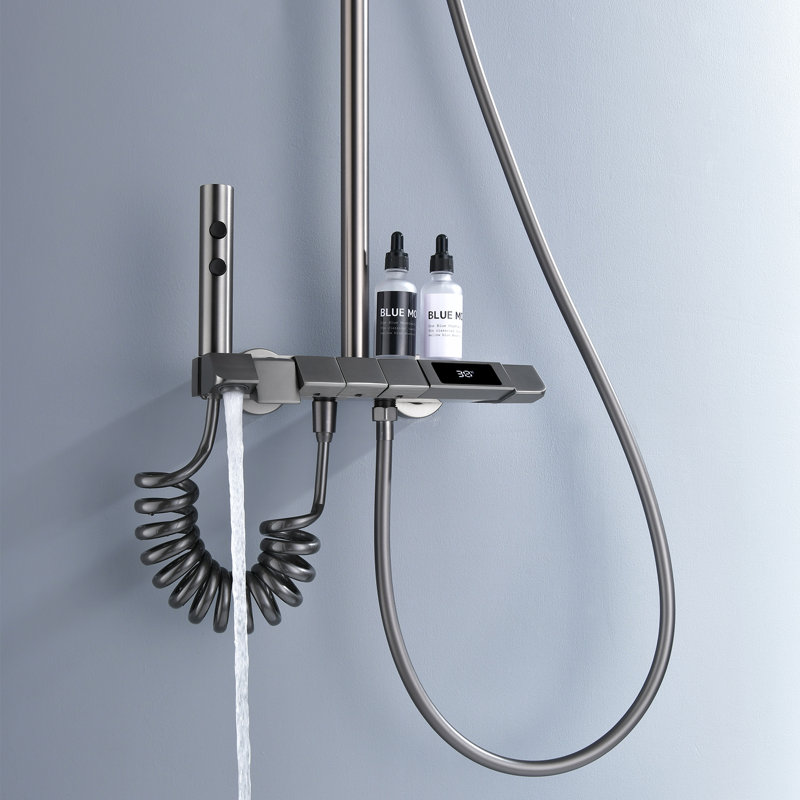 Lefton Thermostatic Complete Shower System with Temperature Display SST2202-2